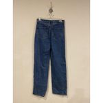 Edikted Jeans Womens Extra Small Blue High Rise Straight Leg Distressed Rips Photo 4