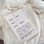 Rebellion  Women's Ivory Lace Mock Neck Sleeveless Mini Dress Size S Photo 3