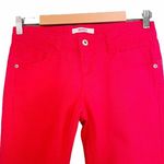 Bongo Vintage Y2K 90s  Cropped Jeans Cherry Red Cotton Juniors 3 Women's Size 4 Photo 3