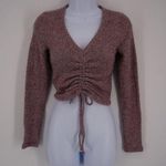 Wild Fable Nwt  cinch cropped purple sweater XL Photo 0