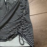 Carve Designs  Cruz Navy Stripe‎ 1/2 Zip Long Sleeve Swim Rashguard Size Small Photo 6