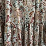 MELLODAY  Paisley Ruffle Blouse Tan Brown Size L Photo 2