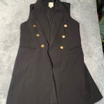Joie  longline black blazer vest small Photo 0