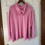MUK LUKS Hoodie Pullover Top Keyhole Drawstring Pink Comfy Athleisure 2X Pink Size XXL Photo 5