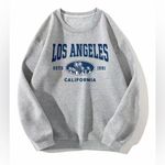 PacSun Los Angeles XL Unisex Mens Women’s Gray Crewneck Sweatshirt Size X Large NEW Photo 0