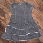 Black Jean Romper Photo 0