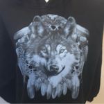 Pacific&Co Pacific &  black Indian wolf The perfect hoodie pullover sweatshirt Photo 1