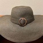 Target ❤️Oversized brown Floppy Sun Hat with tortoise shell buckle accent CLEARANCE Photo 0
