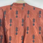 Vtg 90s Chico's Design Tunic Button Top Sz 2 Boho Sheer Burnout Whimsigoth Art Brown Photo 6