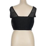 Black Sheer Studded Corset Top Size 1X Photo 3