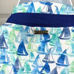 CABANA LIFE Upf 50 Nautical Sailboat Twill Tape Mini Dress Caftan Blue L NWT Size L Photo 6