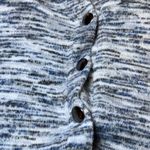 CJ Banks Oversized Hoodie Womens X Black Marled Tunic Top Casual Buttons Cozy Blue Size XL Photo 12