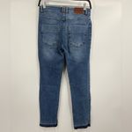 ANINE BING  Front Pocket SplitHem Blue Mid Rise Straight Fray Ankle Jeans Size 28 Photo 7