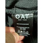 NWT Oat New York Long Sleeve Black & Gold Square Neck Smocked Dress | Size S Black Photo 7