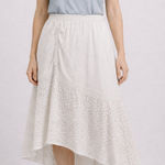 Studio West White Lace Cotton Eyelet Maxi Skirt XL Boho Festival Western Prairie Cowgirl Photo 0