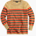 J.Crew  Everyday cashmere striped crewneck sweater J6427 SMALL Photo 0