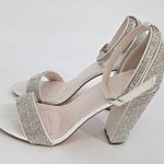 David's Bridal David'd Bridal Britt Glitter Wedding Block Shoes Size 6- 4 in heel New Photo 8