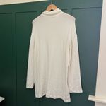 Reformation Aspen Knit Long Sleeve Turtleneck Sweater Dress Cream Photo 7