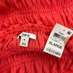 Bar III NWT  Women's Square Neckline Terry Ruffled Smocked Watermelon Punch Xl Photo 2