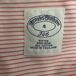 Brooks Brothers  346 Fitted Red Pin Stripe 4 Cotton Photo 6