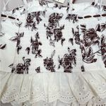 Thirty Thirty LA Women's Floral Corset Camisole Top White Brown Floral Size S Photo 4