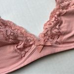 Victoria's Secret Victoria’s Secret ribbed lace bralette in size medium dusty rose Photo 2