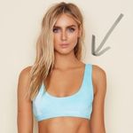 Dippin Daisy’s Tie Dye Bikini Top White Size M Photo 1