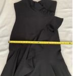 Shoshanna Black Ruffled Midi Dress size 12 Photo 5