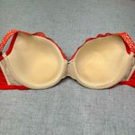 Cacique  Lace T-Shirt Bra Red Orange 44DD Photo 5