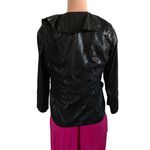 NWT MISHCA Tie Front Jacket Topper‎ Black Tonal Animal Print Ruffle Size Small Size M Photo 1