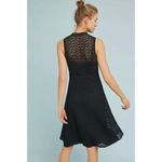Anthropologie BLACK CROCHET LACE EVELYN MIDI DRESS BY MEADOW RUE Size 2 Photo 2