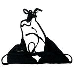 frankie's bikinis Frankie’s bikinis black Brie triangle top Photo 2