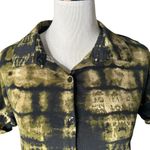 LuLaRoe BOHO Grunge Tie Dye Button Up Shirt Earthy Festival Tunic Top Size XS Photo 5