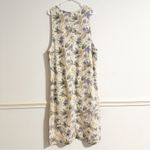 Erika Vintage  Collection Cotton Linen Floral Midi Dress Photo 3