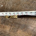 Chico's Chico’s Brown Leather Adjustable Brass Horseshoe Buckle Belt‎ M/L Photo 5