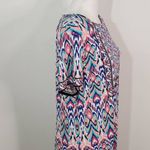 London Times  Blue and Pink Mini Shift Dress Size 14 Wedding Guest Dress Photo 5