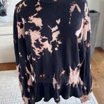 Nation Ltd Bleached Tie Dye Puff Sleeve Sweatshirt Size S Photo 2