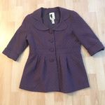 Forever 21 Vintage-style Eggplant Jacket with Peplum Photo 0