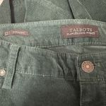 Talbots  Womens Size 12 Straight Leg 5 Pocket Corduroy Pants Emerald Green Photo 4