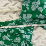 AMUR Martine Mini Dress floral Sz 6 sweetheart neck puff sleeve green Photo 10