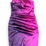 Alfabeta Ombré Ruched Strapless Dress size S Purple Pink Party Prom Photo 0
