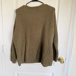 Jenni Kayne  Cotton Cabin Sweater in Olive Green Photo 3