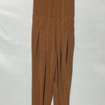 Area Stars New Sleeveless Belted Waist Jogger Jumpsuit Cisco Dark Tan Size XL Photo 3