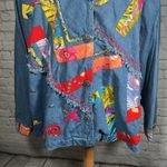 Sandy Starkman Spirit by Denim Embroidered Patchwork Shacket Jacket 2X Women's Photo 9