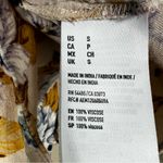 American Eagle  Floral Strappy Tank Top Womens S Cream 100% Viscose Boho Earthy Photo 4