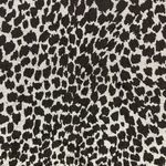 Joie  Gray and Black Animal Print 100% Silk Short Sleeve Scoop Neck Blouse Photo 2