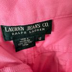 Lauren Jeans Co. Ralph Lauren Vintage 100% Cotton Pink Cropped Jeans Size 12 Photo 4
