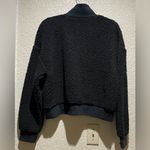 PINK - Victoria's Secret  NWT Cozy Fleece Half Zip Pullover Black Teddy Jacket S Photo 5