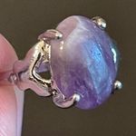 Amethyst Size 8.5 purple S925 silver ring Photo 4