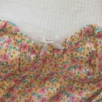 Princess Polly  Floral Crop Top - Pink, Yellow, Blue Photo 2